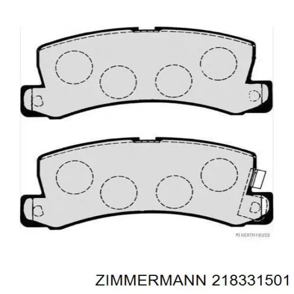 Колодки дисковые  Zimmermann 218331501 цена, от 14.25 USD