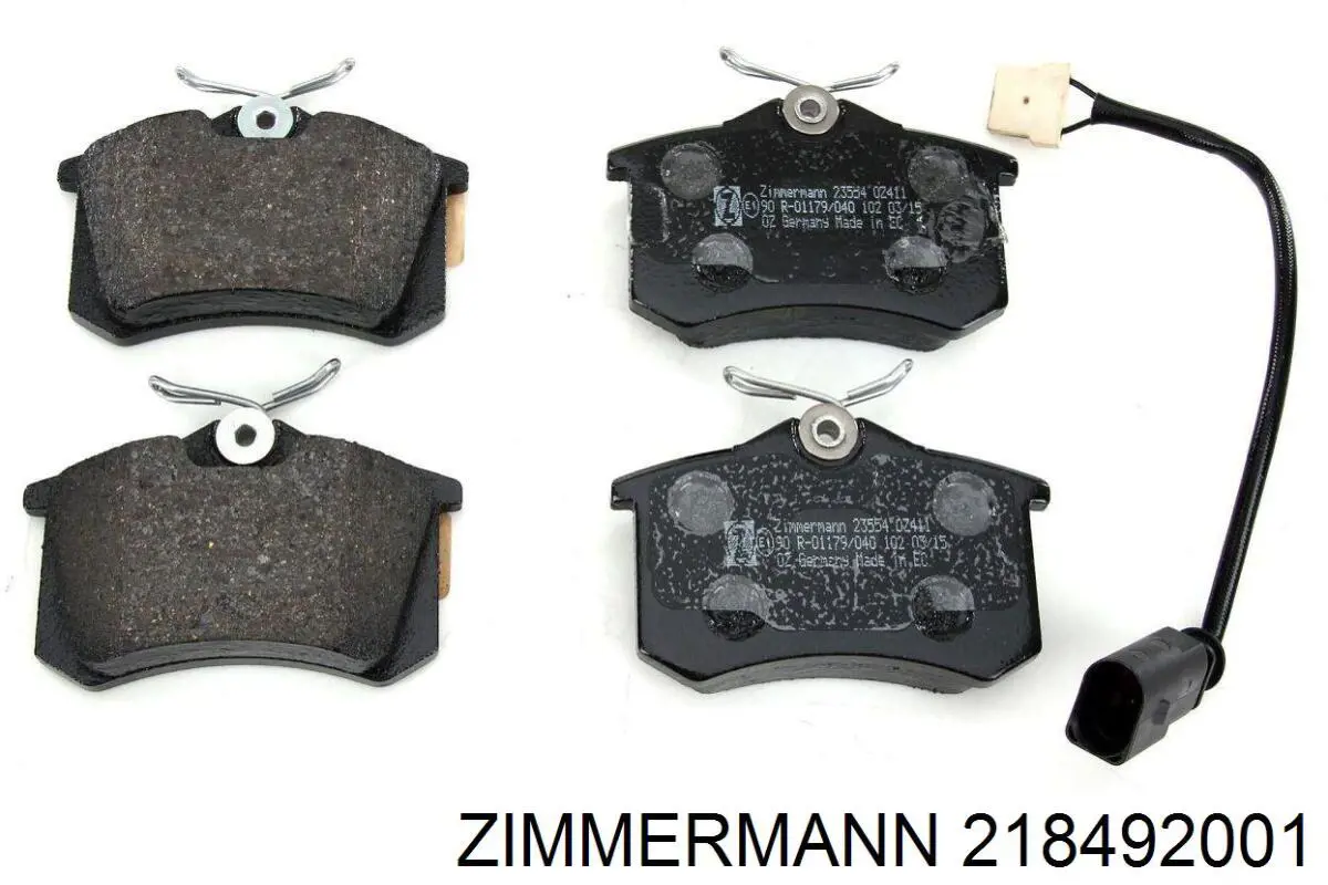 Купить 218492001 Zimmermann Колодки тормозные