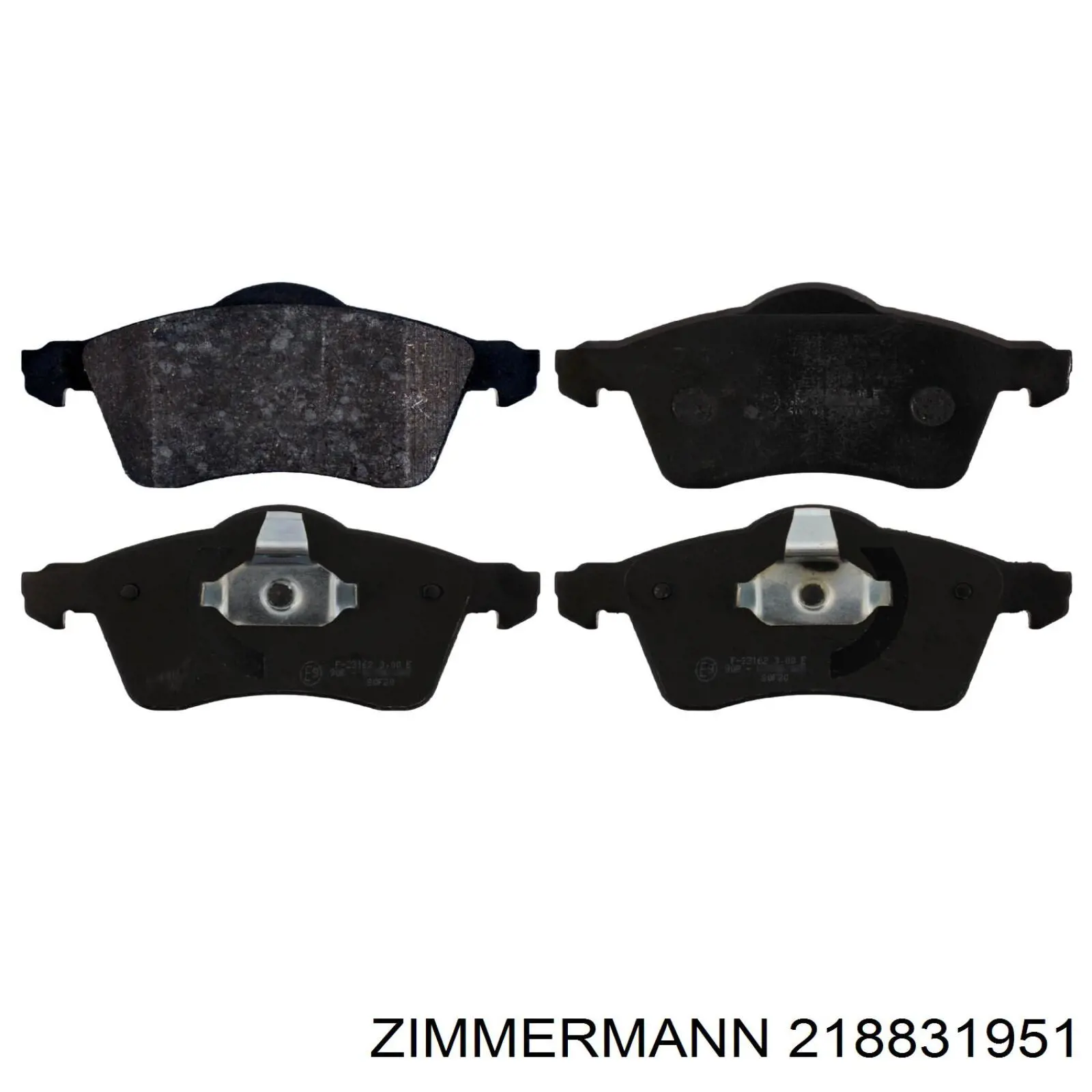 Передние тормозные колодки 218831951 Zimmermann