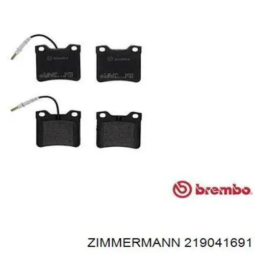Задние дисковые колодки Zimmermann 219041691