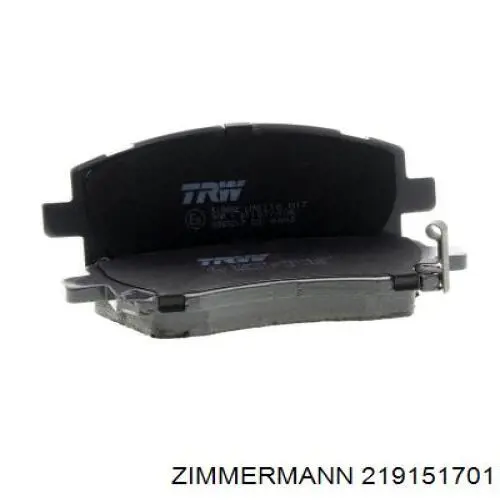 Купить 219151701 Zimmermann Колодки тормозные