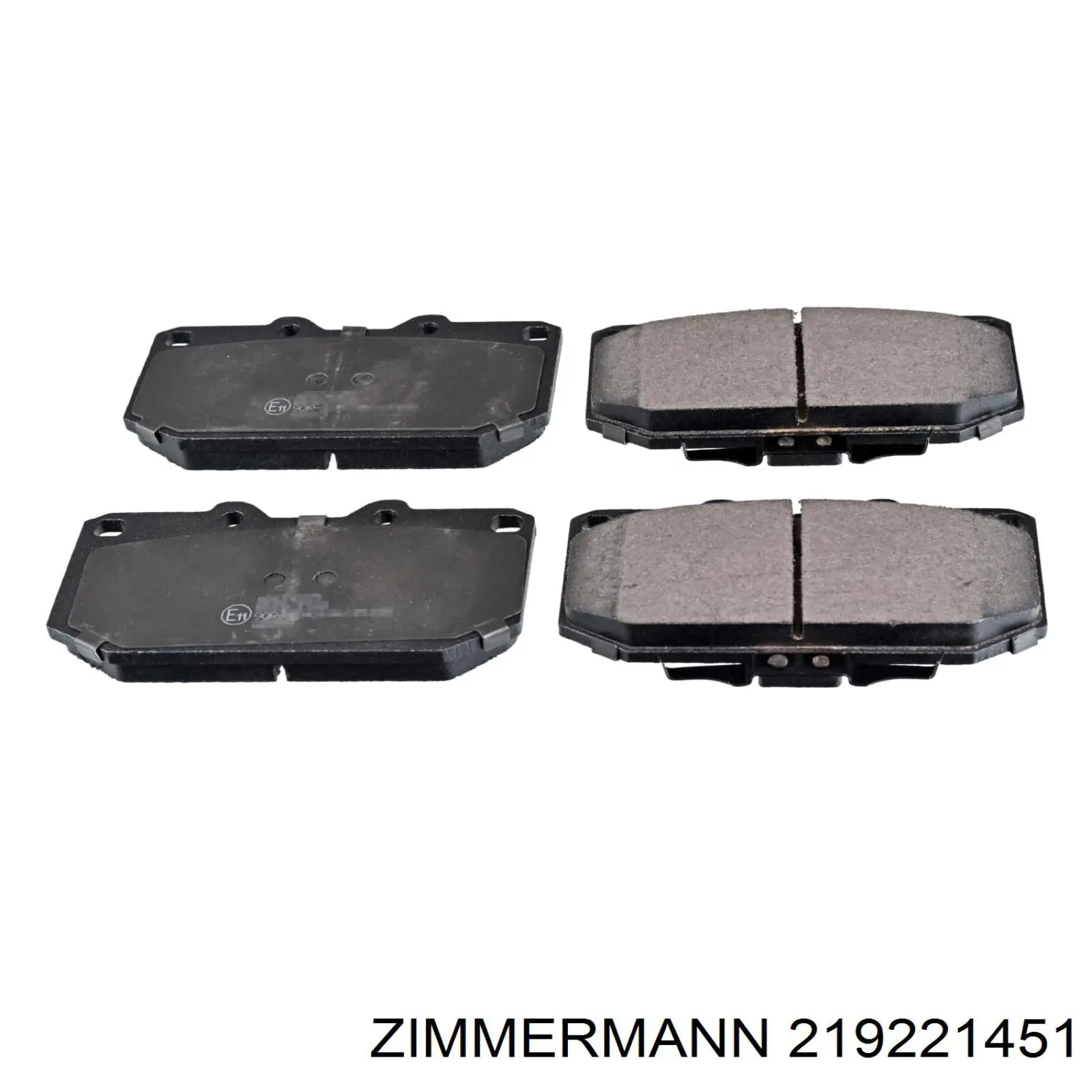 219221451 Zimmermann колодки тормозные передние дисковые