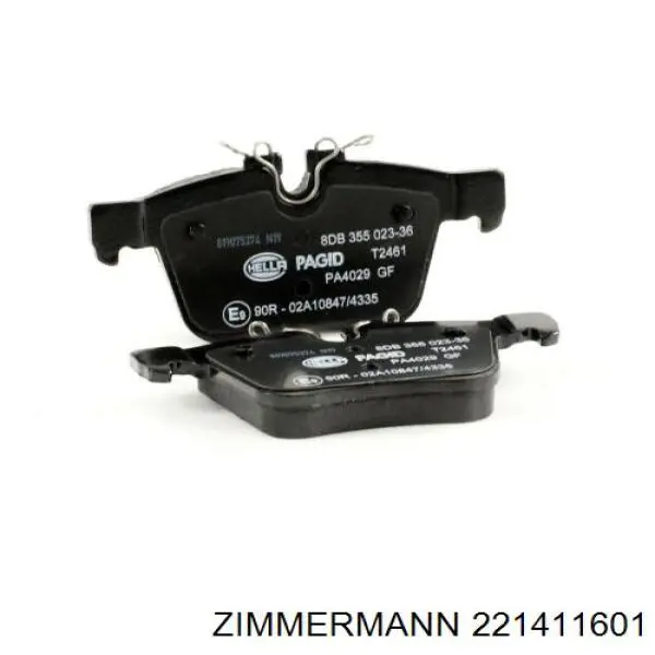 Задние тормозные колодки 221411601 Zimmermann