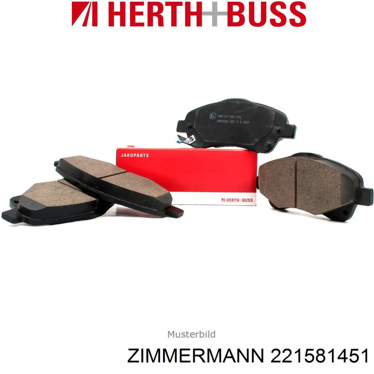 Задние дисковые колодки Zimmermann 221581451