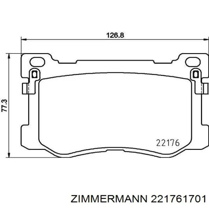 Колодки Zimmermann 221761701 цена, от 72.69 USD