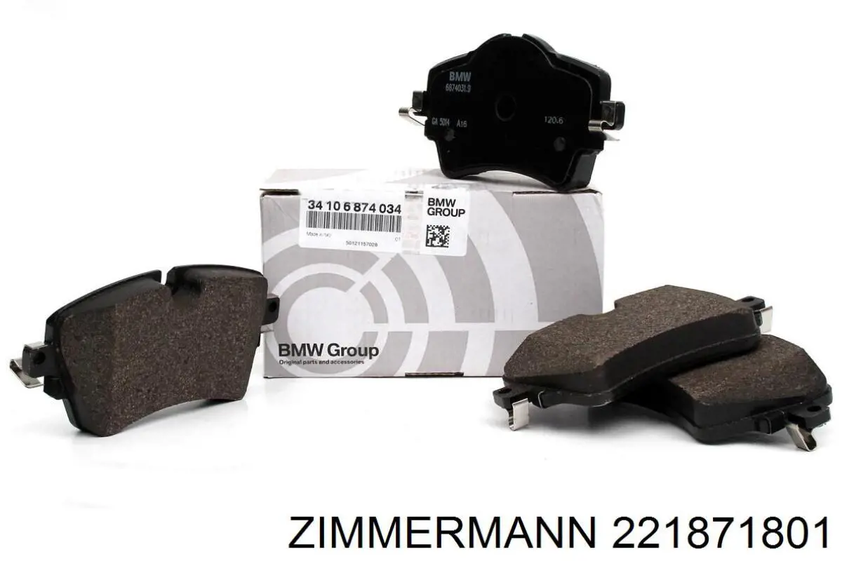 Купить 221871801 Zimmermann Колодки тормозные