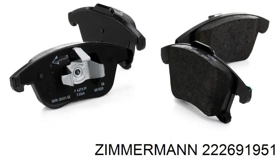 Купить 222691951 Zimmermann Колодки тормозные
