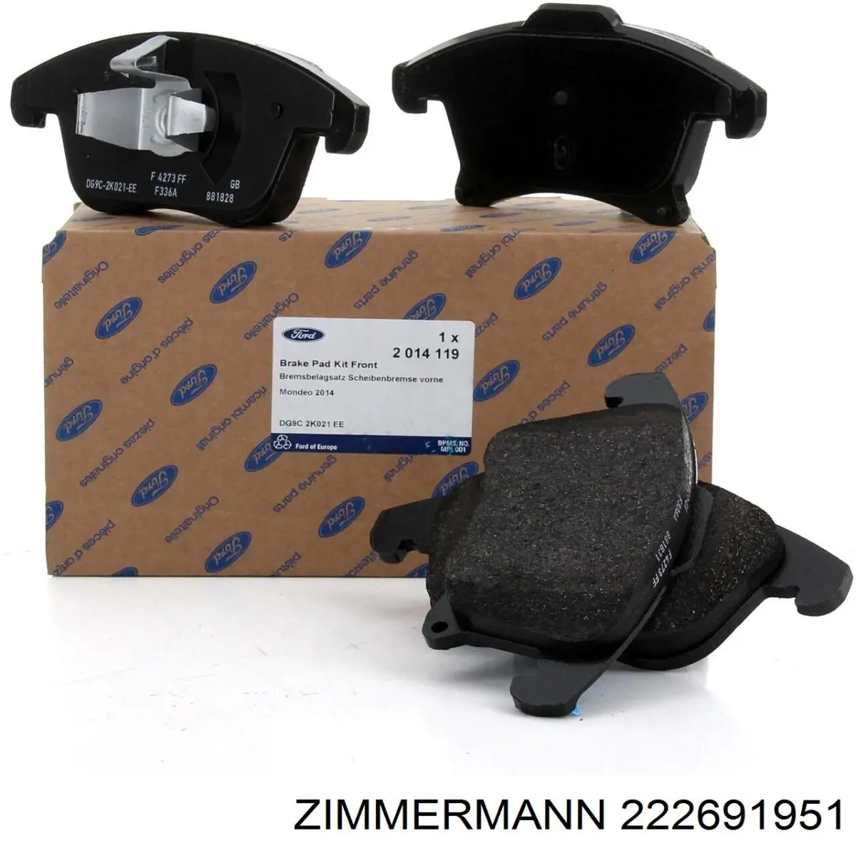 Тормозные колодки Zimmermann 222691951