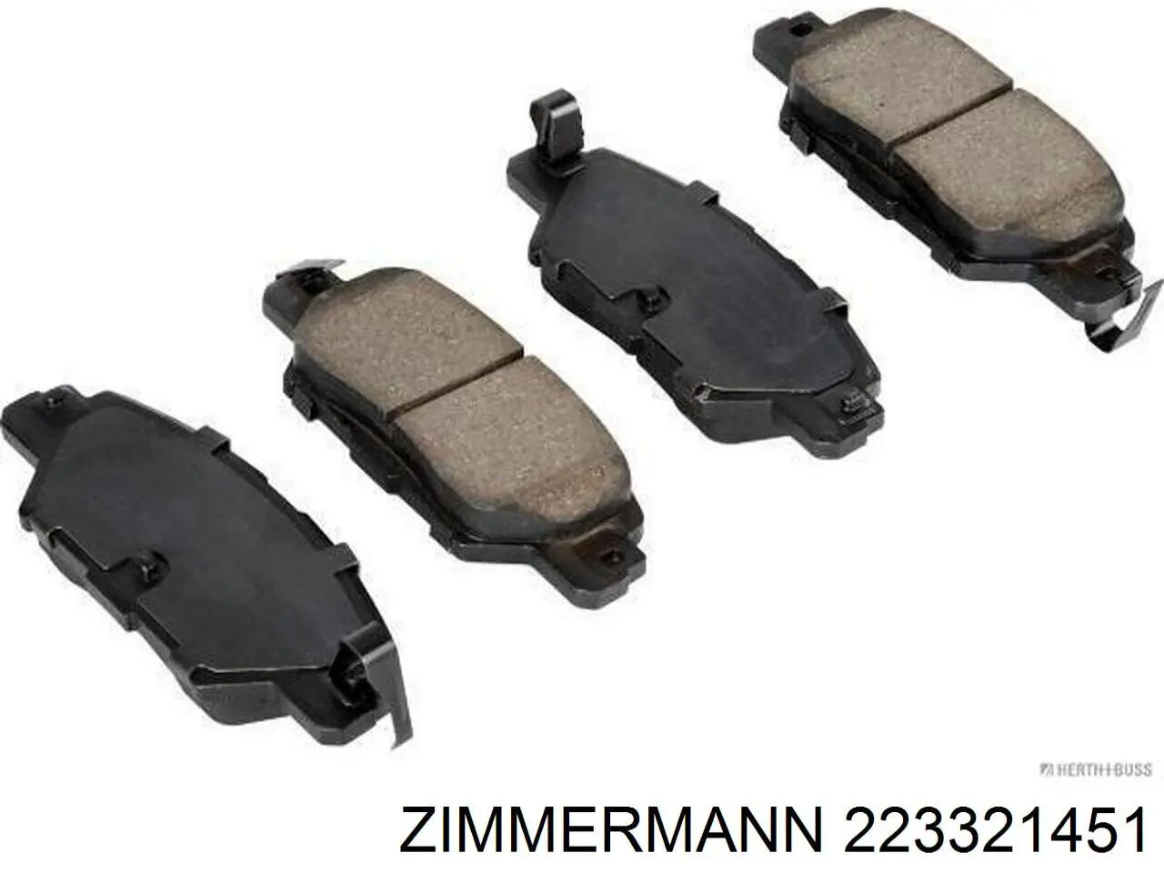 Задние тормозные колодки 223321451 Zimmermann