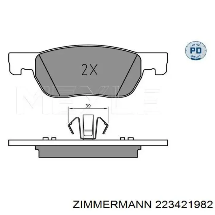 Колодки Zimmermann 223421982 цена, от 36.99 USD