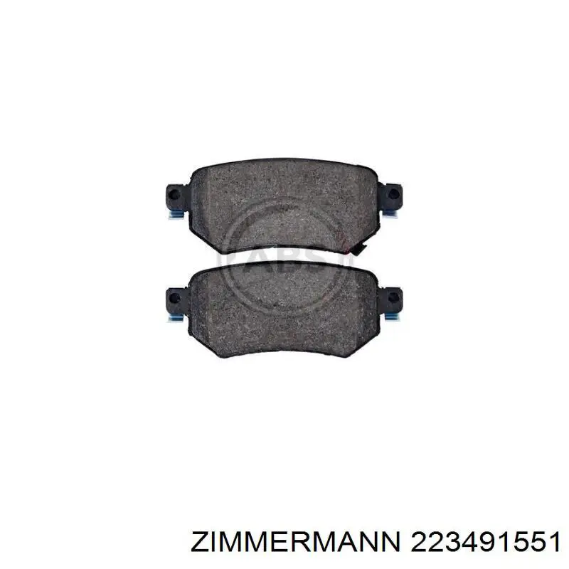 Задние тормозные колодки 223491551 Zimmermann