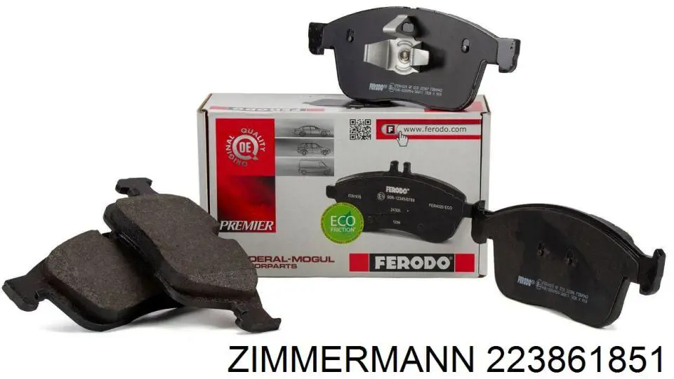 Передние тормозные колодки 223861851 Zimmermann