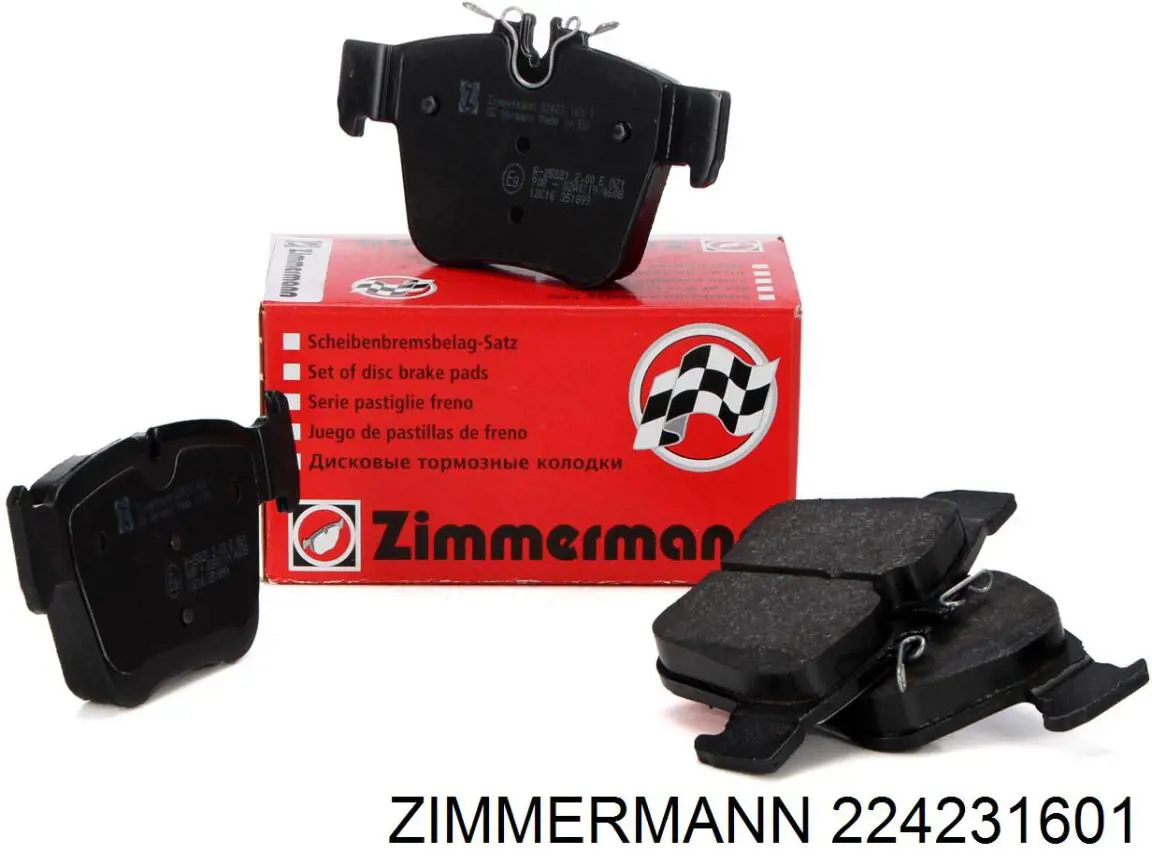 22423.160.1 Zimmermann sapatas do freio traseiras de disco