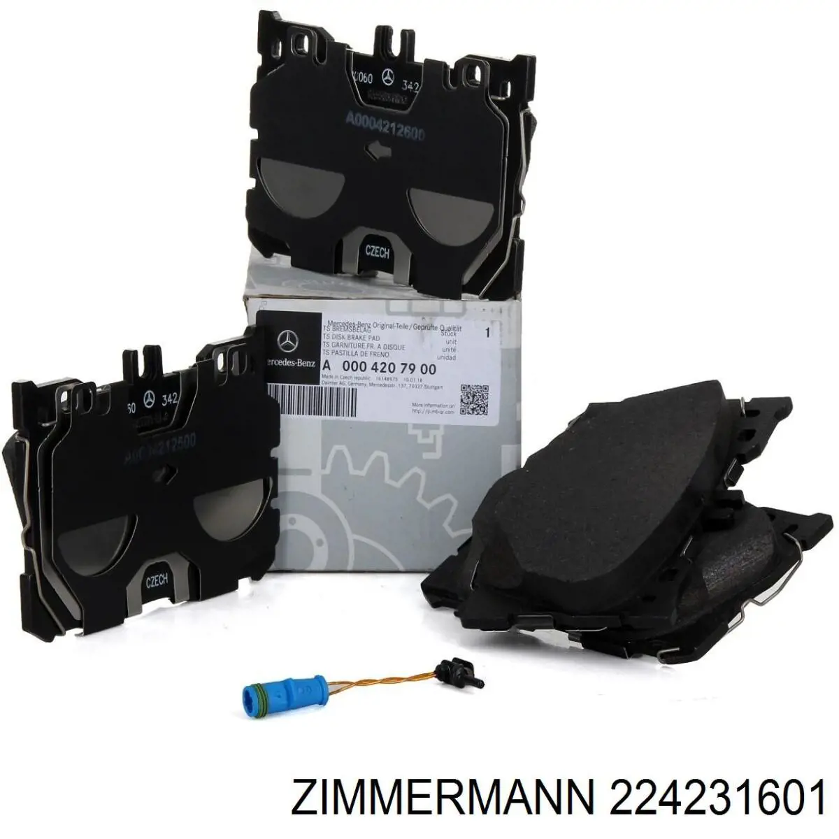 Купить 224231601 Zimmermann Колодки тормозные задние, дисковые