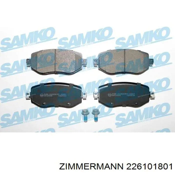 226101801 Zimmermann Колодки передние