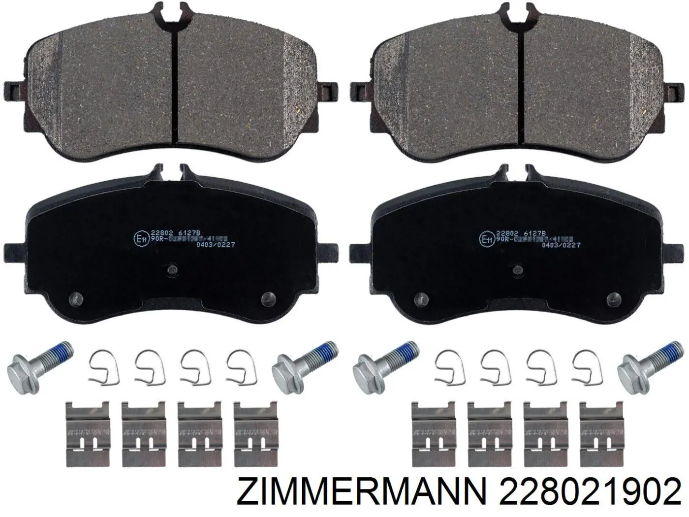 Колодки гальмові задні, дискові 228021902 Zimmermann