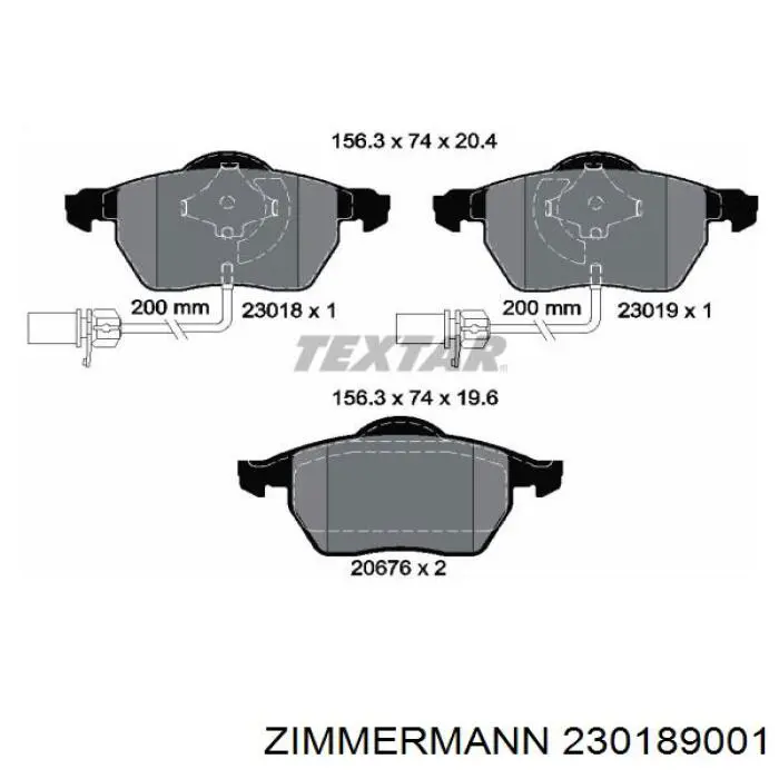 Колодки Zimmermann 230189001 цена, от 37.25 USD