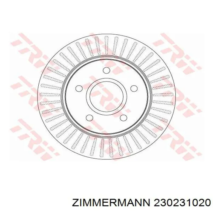 Тормоз дисковый передний Zimmermann 230231020 цена, от 55.81 USD