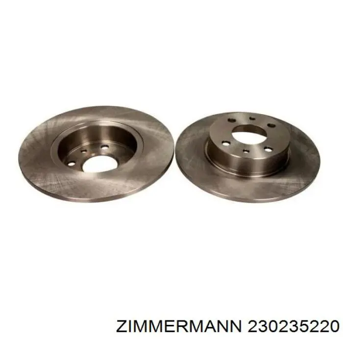 Тормозные диски 230235220 Zimmermann