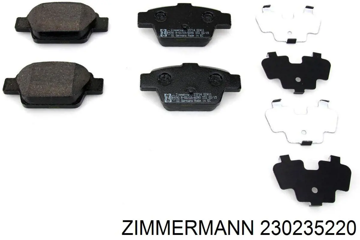 Задний тормозной диск Zimmermann 230235220 цена, от 28.60 USD