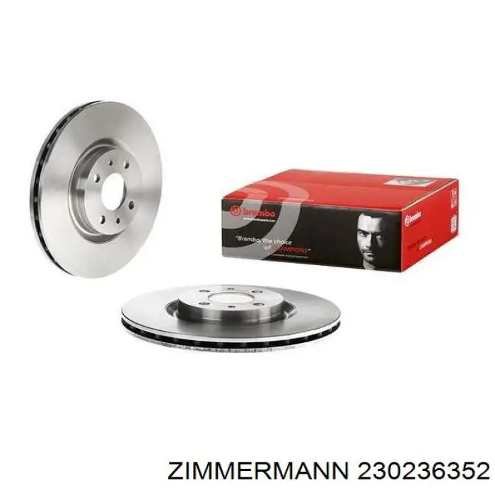 230236352 Zimmermann Диск тормозной передний