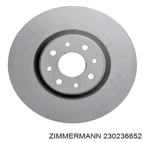 Передние тормозные диски 230236652 Zimmermann