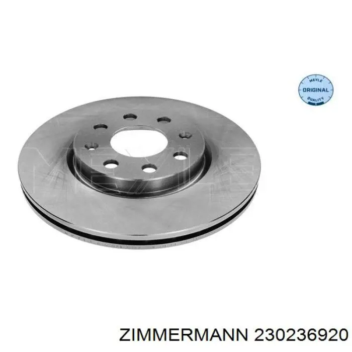 Передний тормозной диск Zimmermann 230236920