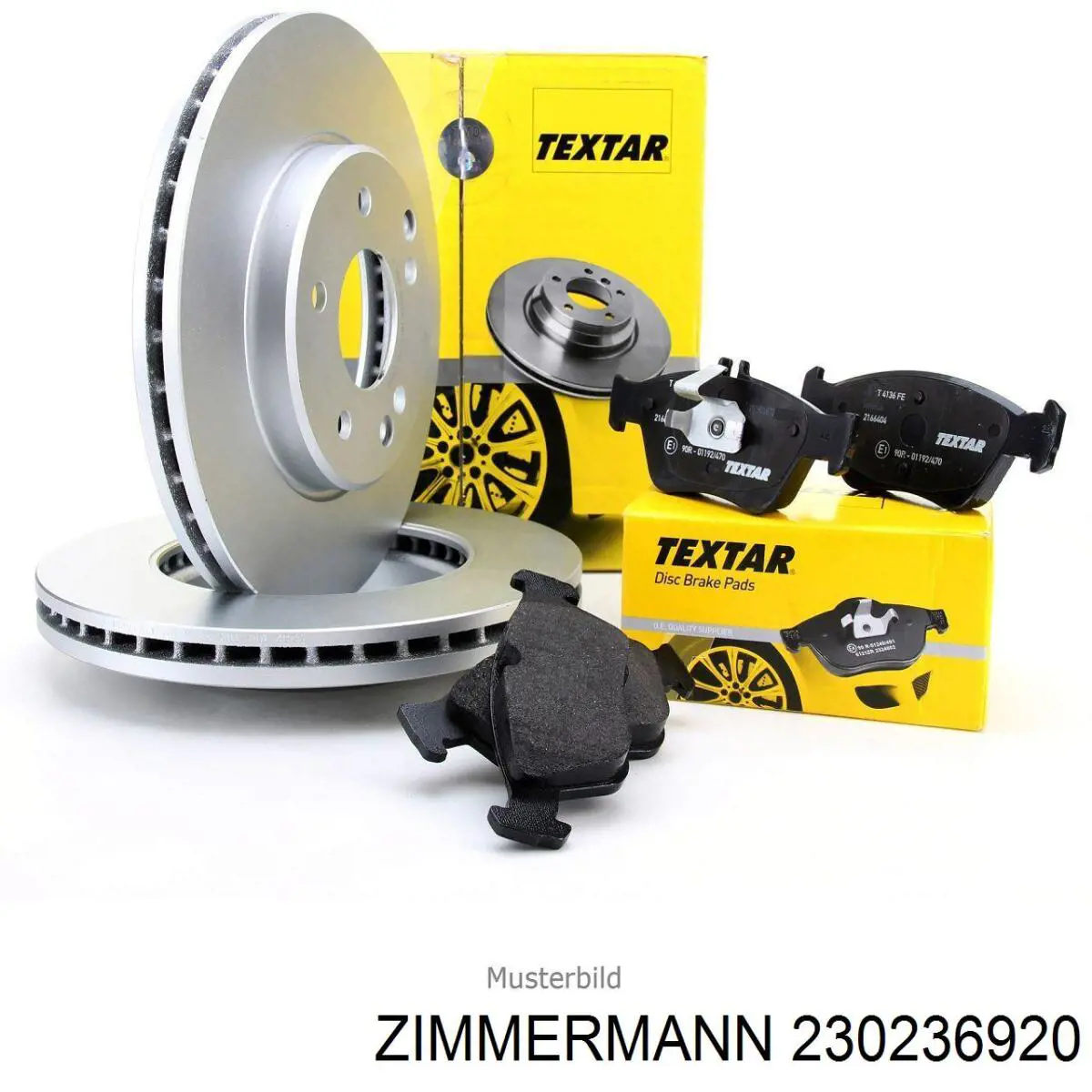 Передние тормозные диски 230236920 Zimmermann