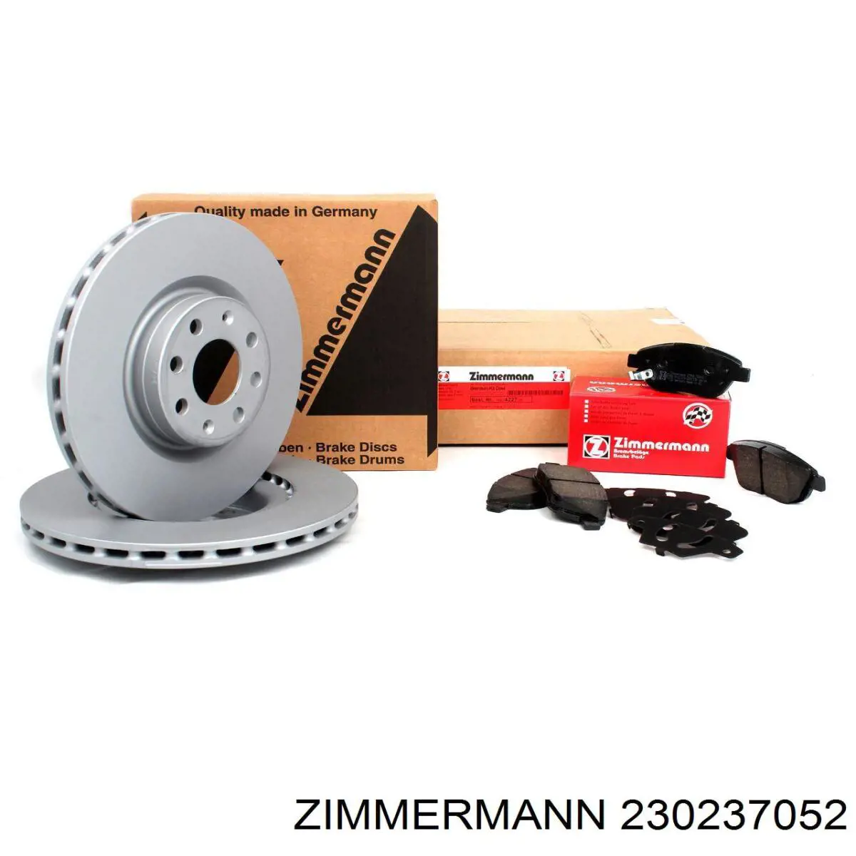 Передние тормозные диски 230237052 Zimmermann