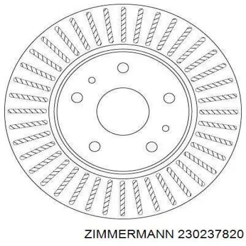 Купить 230237820 Zimmermann Ротор тормозной