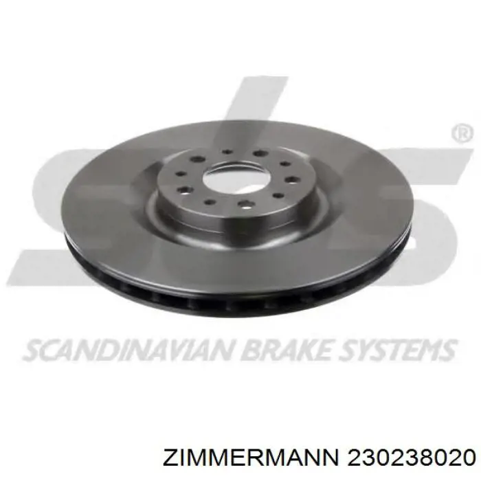 Тормоз дисковый передний Zimmermann 230238020 цена, от 69.04 USD