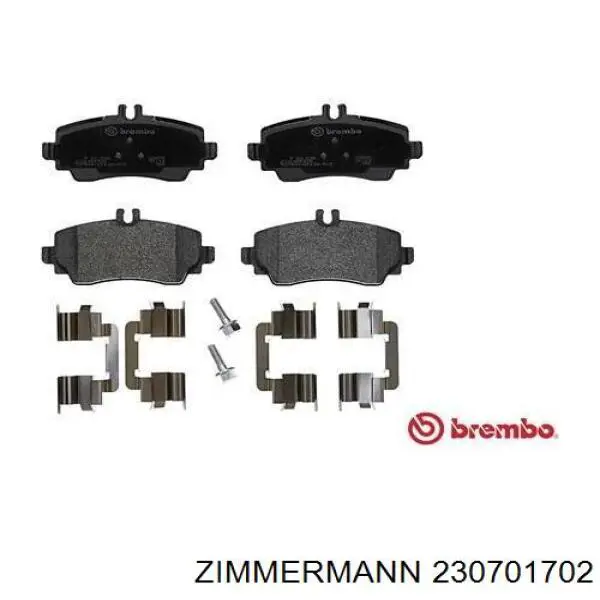 Тормозные колодки Zimmermann 230701702