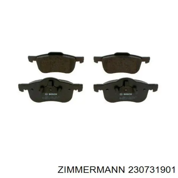 Купить 230731901 Zimmermann Колодки тормозные