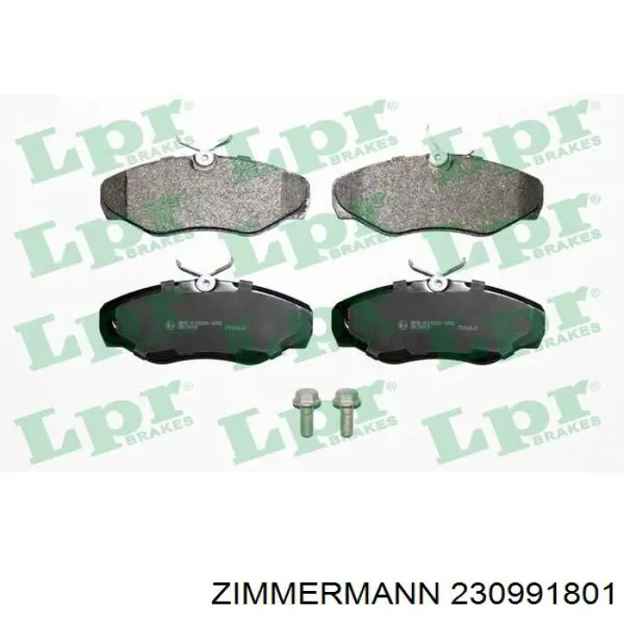 Передние тормозные колодки 230991801 Zimmermann