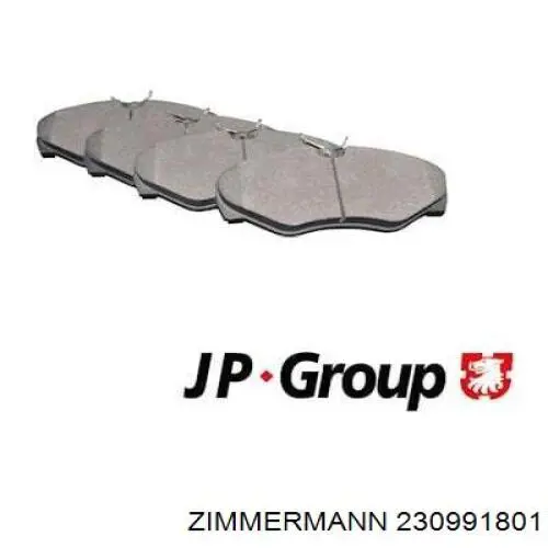 Купить 230991801 Zimmermann Колодки тормозные