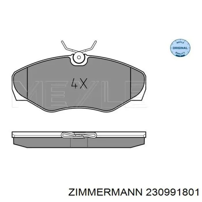 Колодки Zimmermann 230991801 цена, от 23.89 USD