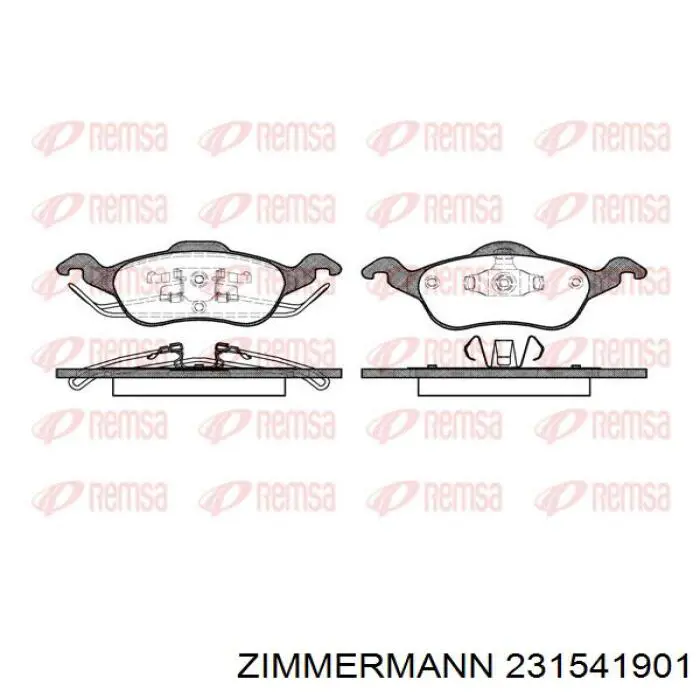 Тормозные колодки Zimmermann 231541901