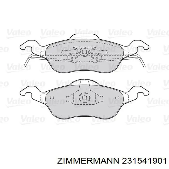 Купить 231541901 Zimmermann Колодки тормозные