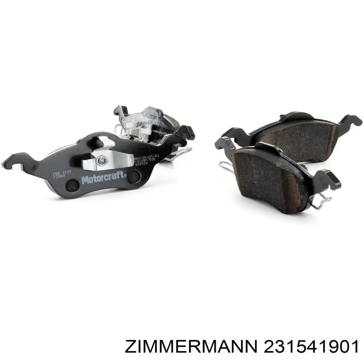 Передние тормозные колодки 231541901 Zimmermann
