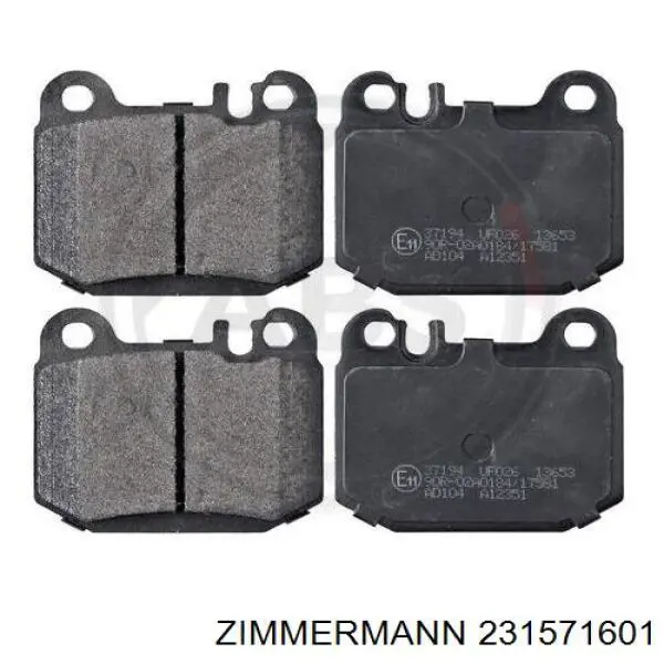 Колодки дисковые  Zimmermann 231571601 цена, от 27.54 USD