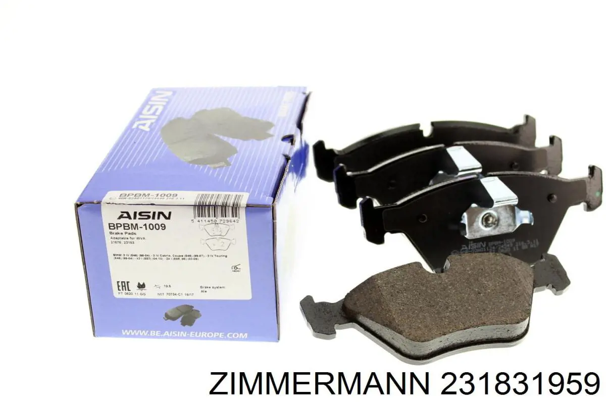Колодки Zimmermann 231831959 цена, от 38.94 USD
