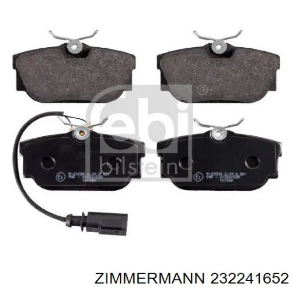 Задние дисковые колодки Zimmermann 232241652