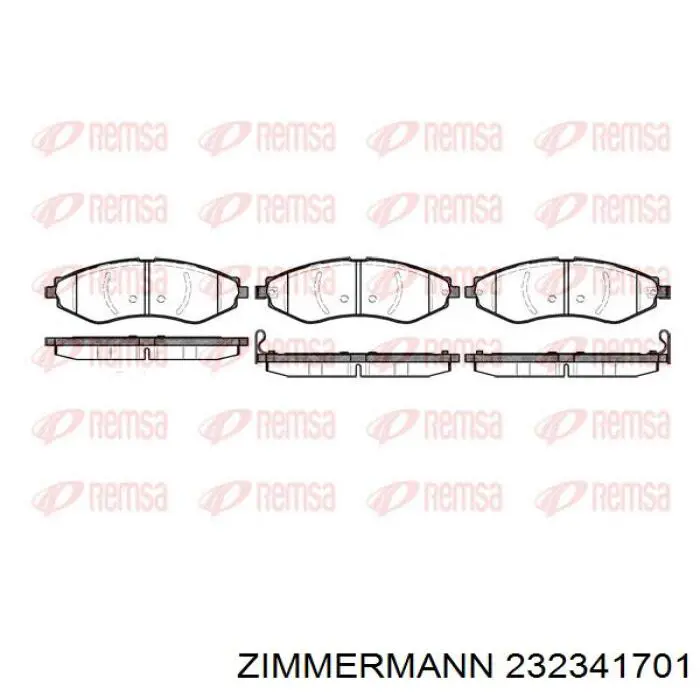 Тормозные колодки Zimmermann 232341701
