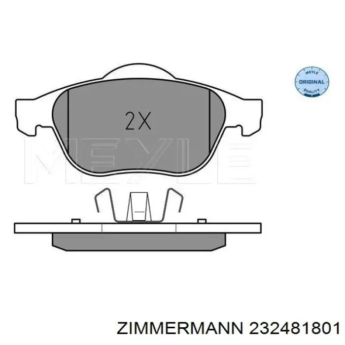 Купить 232481801 Zimmermann Колодки тормозные