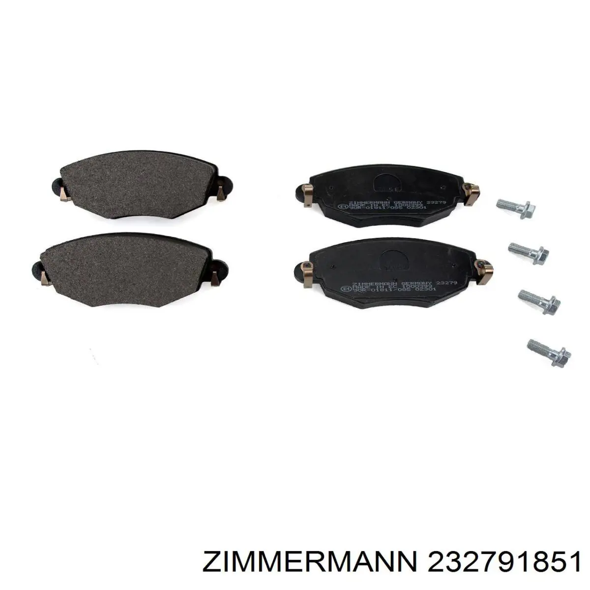 Передние тормозные колодки 232791851 Zimmermann