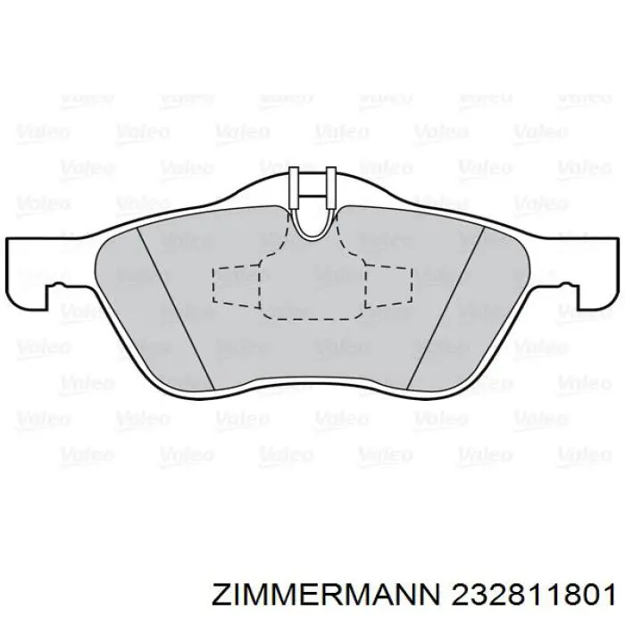 232811801 Zimmermann Колодки передние