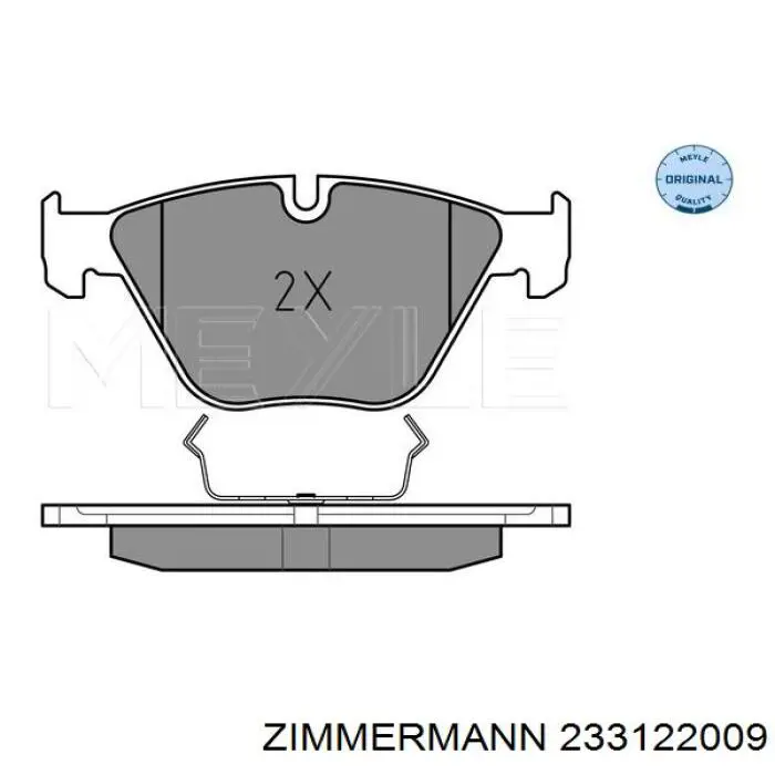 Тормозные колодки Zimmermann 233122009