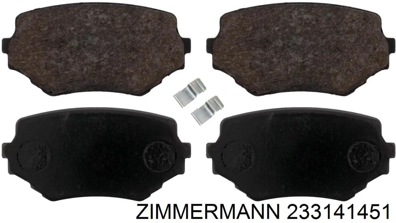 Купить 233141451 Zimmermann Колодки тормозные