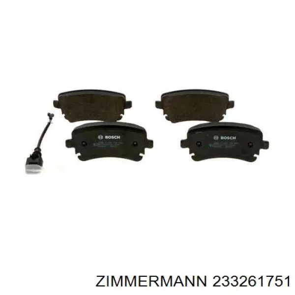 Задние дисковые колодки Zimmermann 233261751