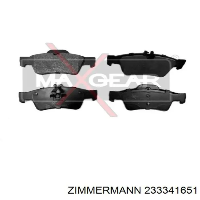 Купить 233341651 Zimmermann Колодки тормозные задние, дисковые